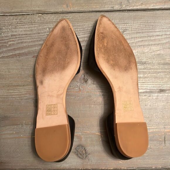 EUC Madewell The Arielle d'Orsay Flat in Black Leather and Suede - 6.5 - Picture 5 of 7